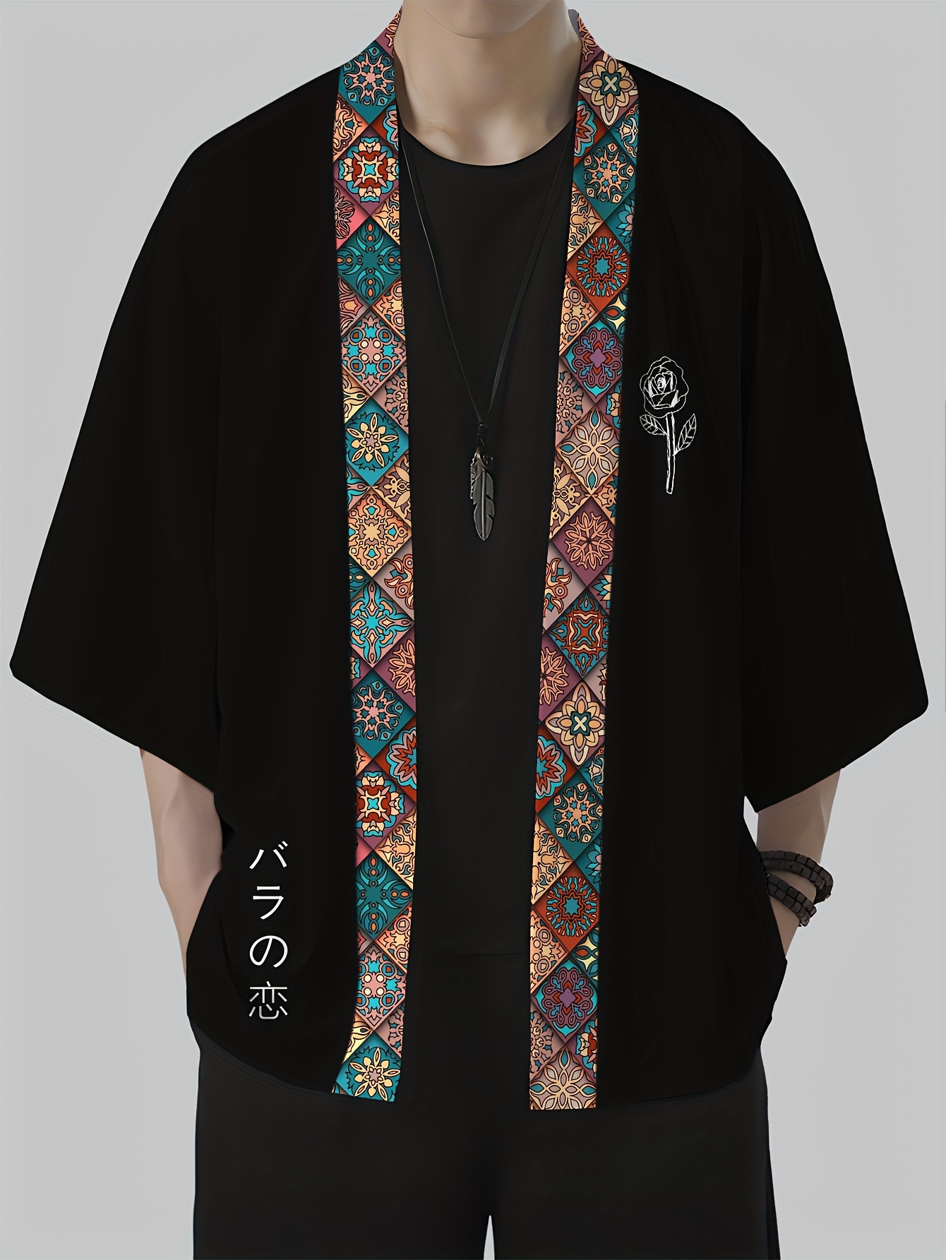 Street Fashion Designer - Męskie kimono na lato 2026 z