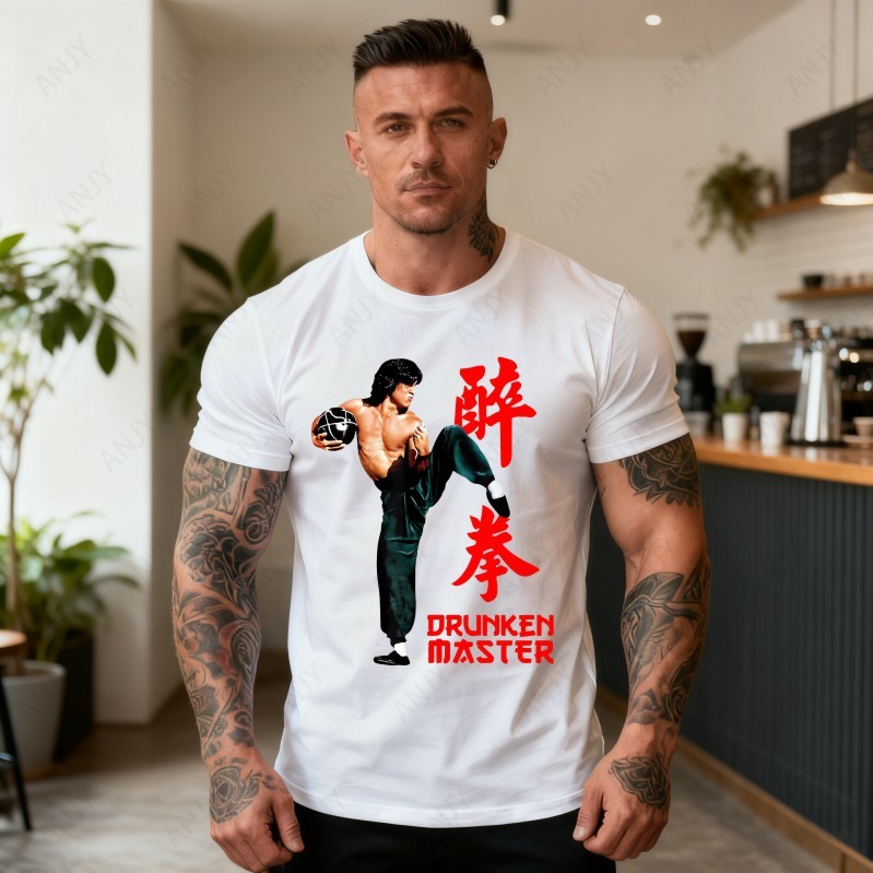 Street Fashion Hong Kong - Klasyczna koszulka z nadrukiem inspirowanym sztukami