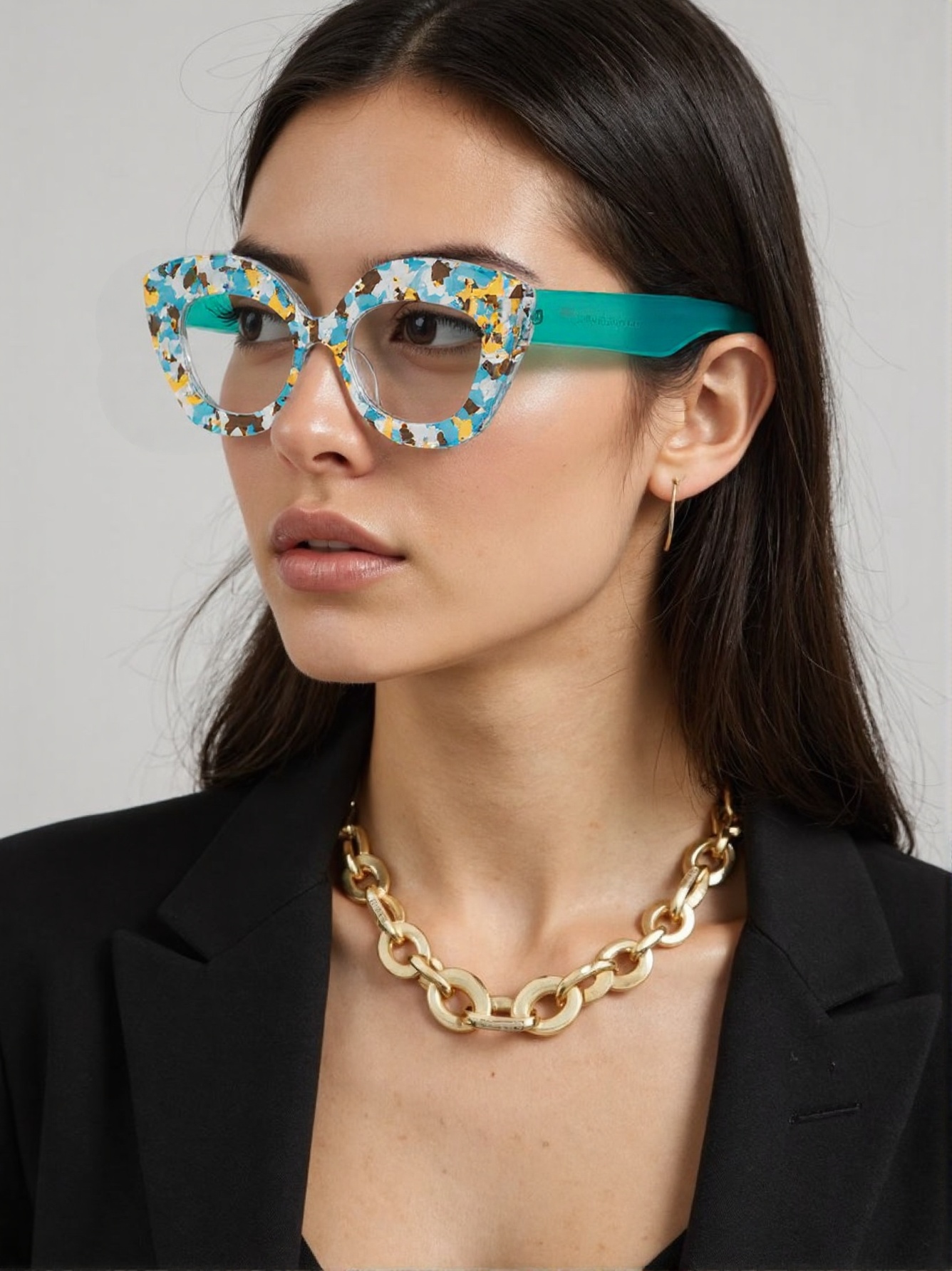 Street Fashion Runway - Duże okulary damskie w stylu kociego