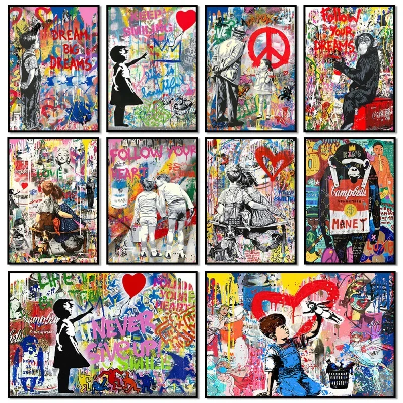 Street Fashion Poster - Pop Street Graffiti Wall Art Banksy