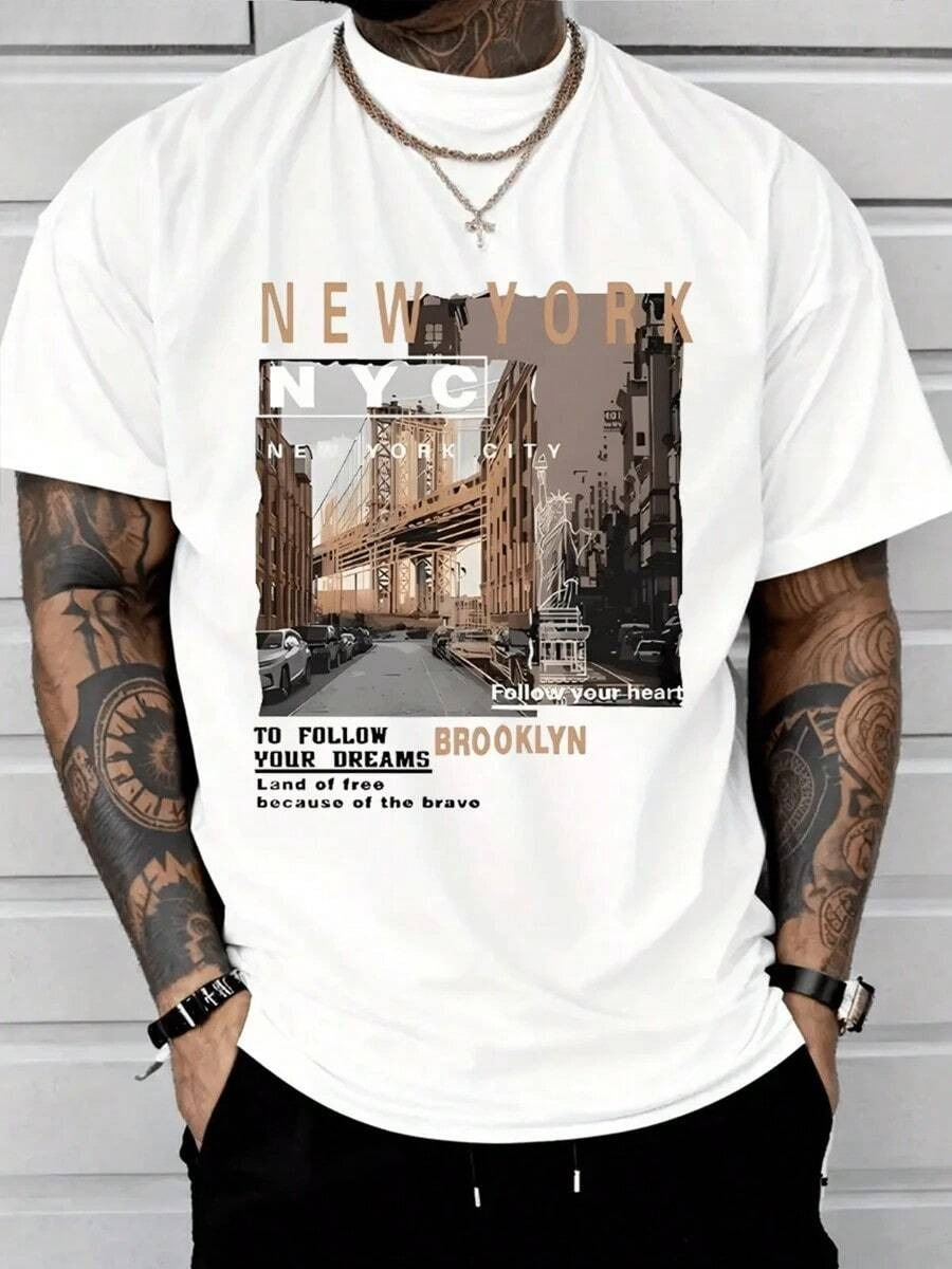 Street Fashion New York 2026 - Męska odzież codzienna z bawełny na