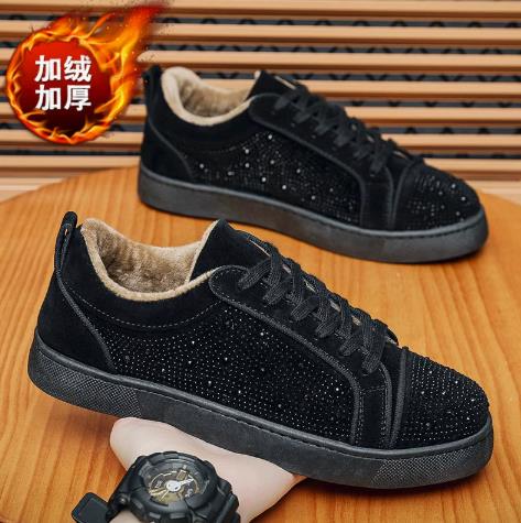 Street Fashion Hong Kong - Zimowe Jesienne Nowe Męskie Ciepłe Trampki
