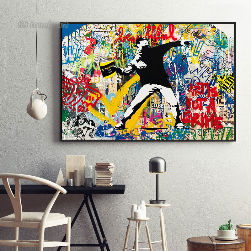 Banksy Street Wall Art Plakaty – Street Fashion Poster recenzja i cena