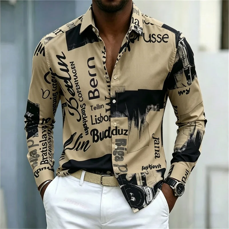 Męska koszula z nadrukiem, z d – Street Fashion Men recenzja i cena