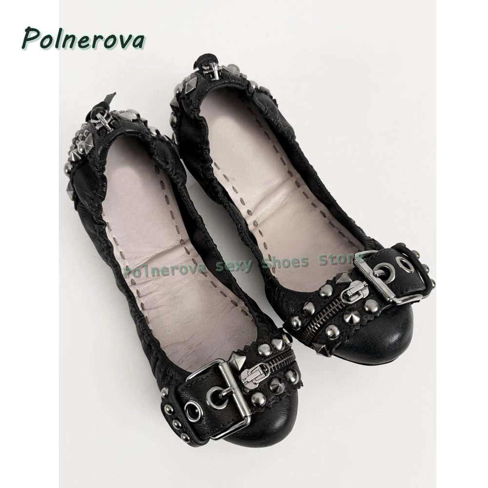 Buty Mary Jane z nitowaną klam – Street Fashion Style recenzja i cena